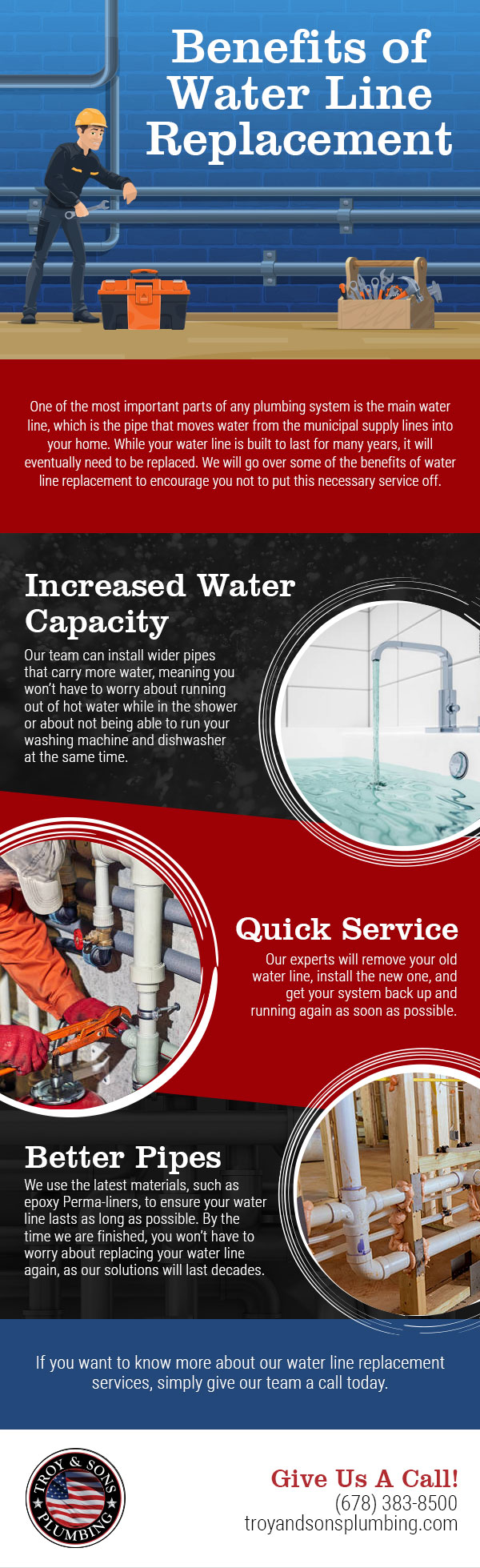 Benefits of Water Line Replacement [infographic]